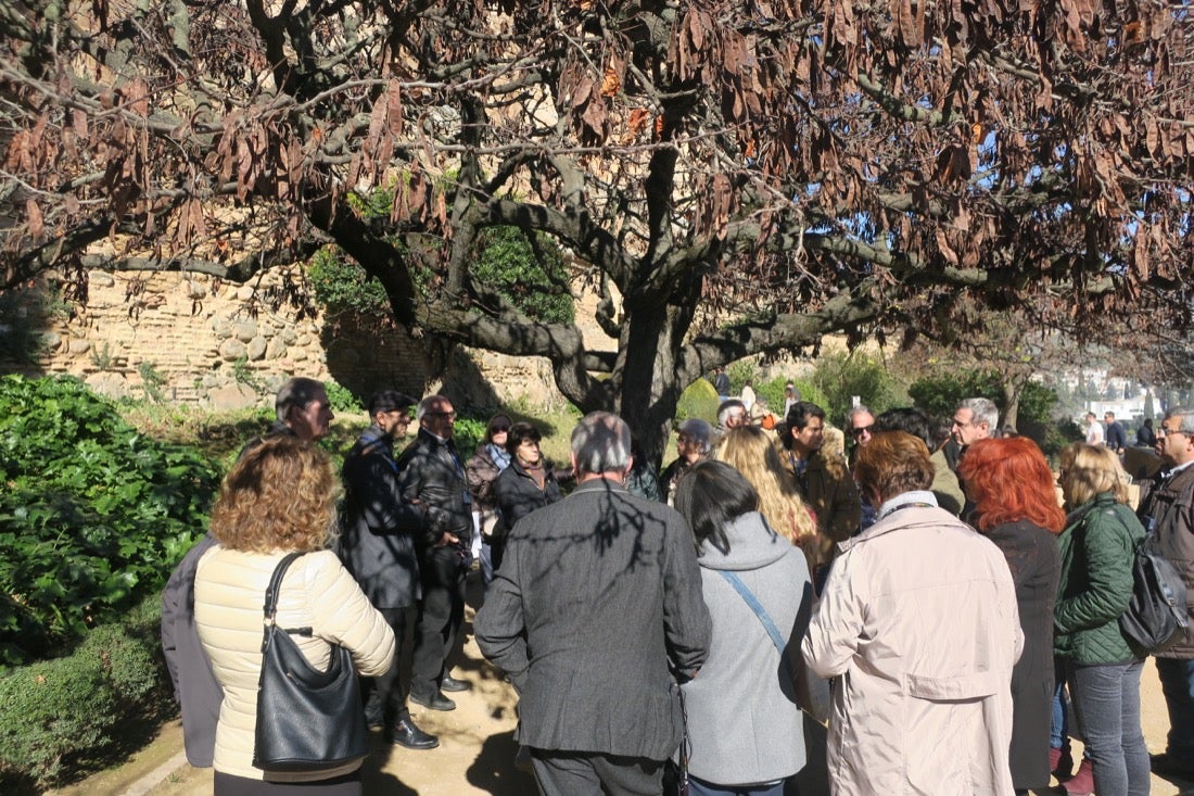 Una ruta organizada por el Centro Artístico congrega a decenas de personas en un paseo por los lugares clave del evento