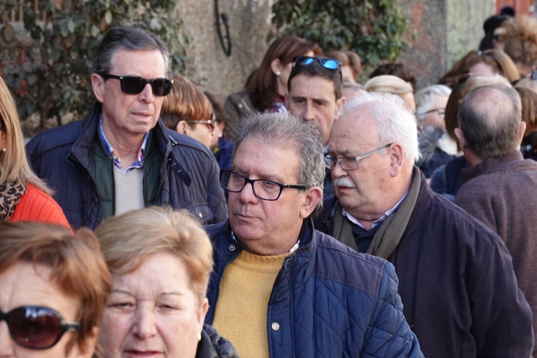 Miles de personas se han dado cita este sábado, como cada 9 de febrero, en el convento de los frailes Capuchinos,