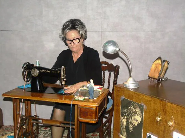 Rosario Pardo, en el estreno de la obra, en Quesada.