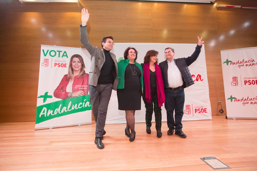 La vicepresidenta del gobierno, Carmen Calvo, participa en un mitin de las autonómicas.