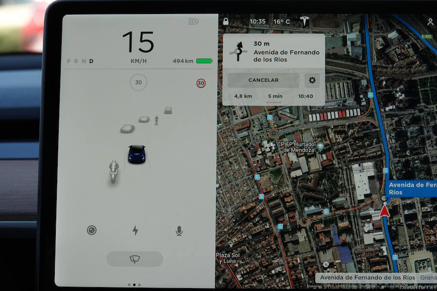 El nuevo modelo de la compañía se ha podido ver por la ciudad y la Circunvalación