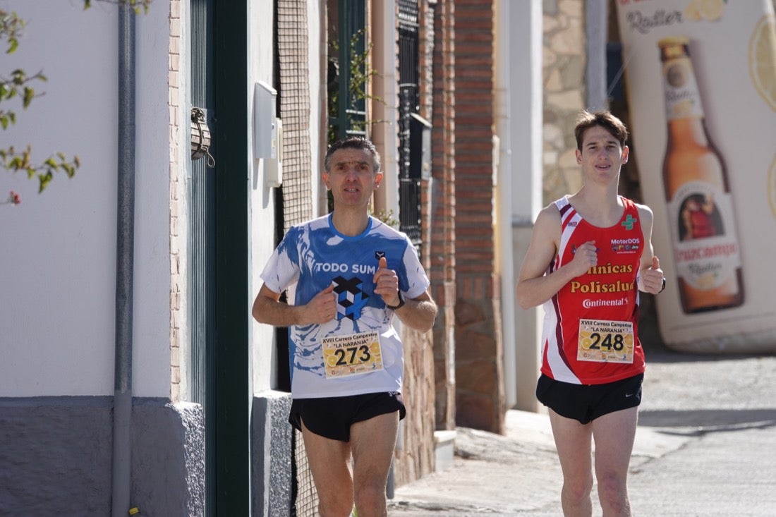 El Valle de Lecrín acoge una modesta carrera con 350 participantes entre corredores absolutos, senderistas y chiquillos