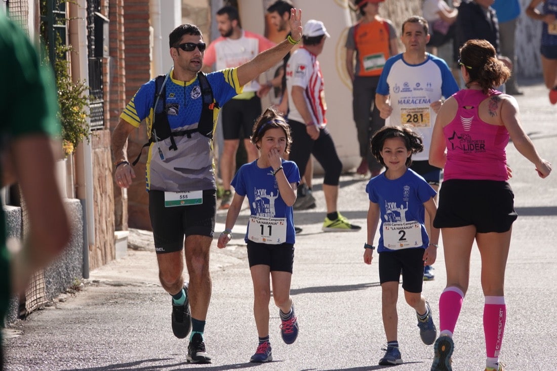 El Valle de Lecrín acoge una modesta carrera con 350 participantes entre corredores absolutos, senderistas y chiquillos