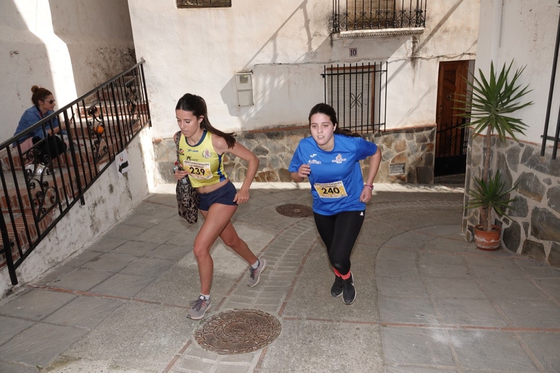 El Valle de Lecrín acoge una modesta carrera con 350 participantes entre corredores absolutos, senderistas y chiquillos