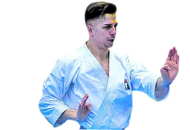 Futuro. Sergio Galán, karateca madrileño de 22 años, ha sido campeón de Europa cadete, júnior y sub 21 de katas.