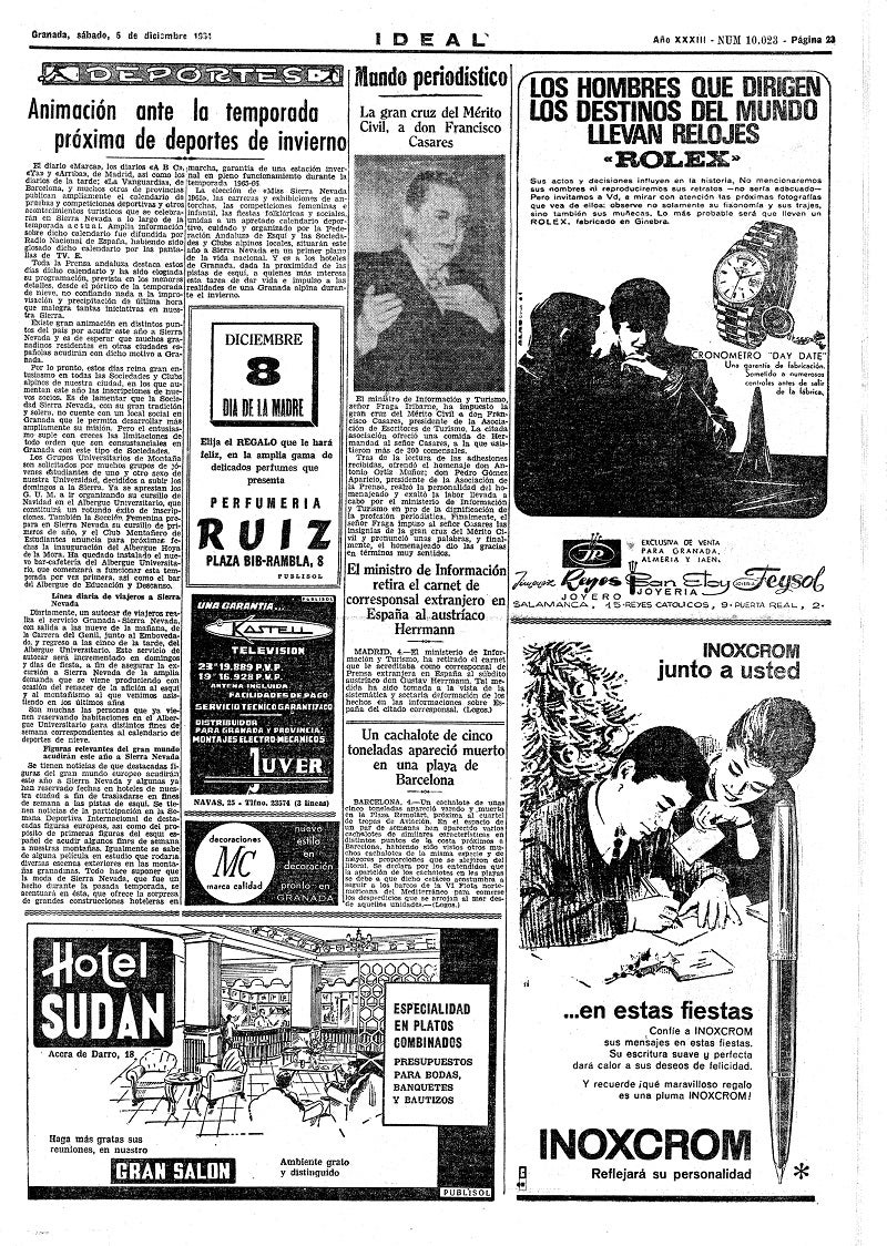 En la red de Mujeres del Zaidín saben bien lo que han luchado para ser indpendientes. «ací para obedecer», cuenta una de ellas, hasta que se rebeló. Las páginas de IDEAL de la década de los años sesenta reflejan en sus publicidades el ambiente de la época y la imagen de la mujer de entonces.