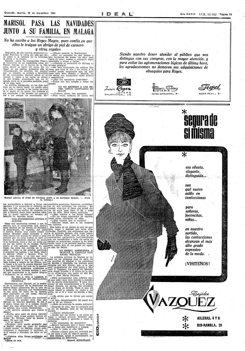 En la red de Mujeres del Zaidín saben bien lo que han luchado para ser indpendientes. «ací para obedecer», cuenta una de ellas, hasta que se rebeló. Las páginas de IDEAL de la década de los años sesenta reflejan en sus publicidades el ambiente de la época y la imagen de la mujer de entonces.