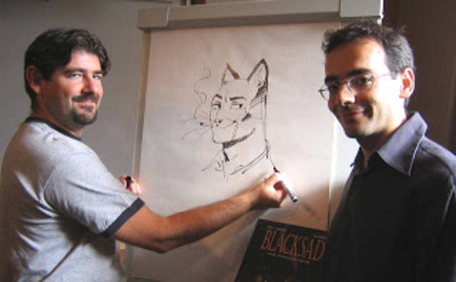 Guarnido y Díaz Canales, los padres de 'Blacksad'.