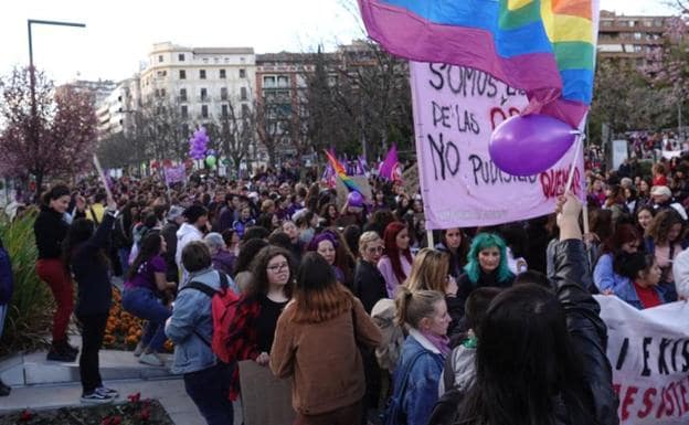 Un momento de la manifestación. 