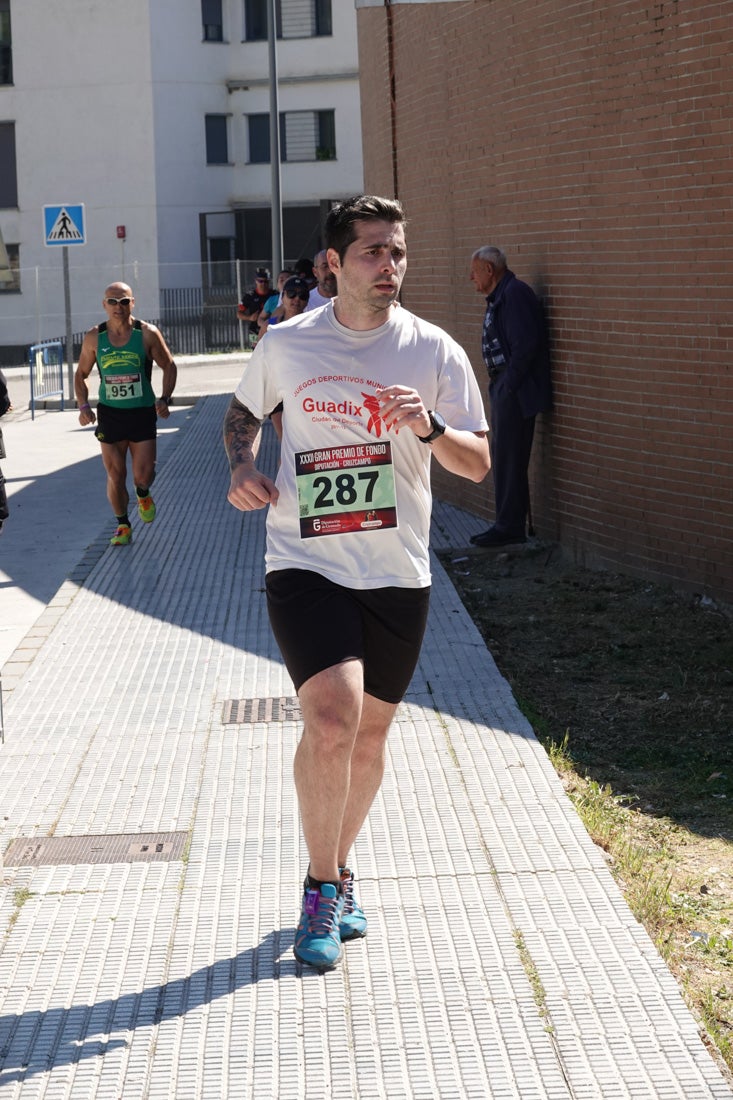 El reguero de atletas es amplio. Las piernas pesan en algunos momentos pero el objetivo de llegar a meta se mantiene. Si has participado en la carrera de fondo de Loja, prueba suerte a ver si te hemos retratado a lo largo del recorrido.