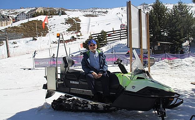 Manolo Hernández es la memoria viva de la estación de esquí.