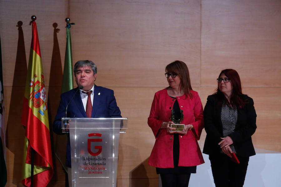 El Parque de las Ciencias fue escenario este miércoles por la noche de la entrega de los premios Igualdad con los que la Diputación de Granada recooce la labor por equiparar a mujeres y hombres de diversos colectivos y entidades de la provincia.