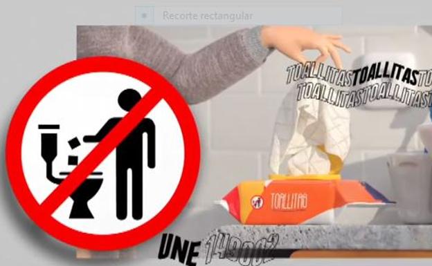 Los fabricantes de toallitas lanzan una campaña para enseñar a desecharlas correctamente