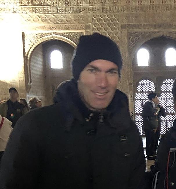 Zidane en la Alhambra.