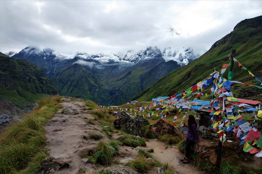 Así es el campo base del Annapurna (Nepal).
