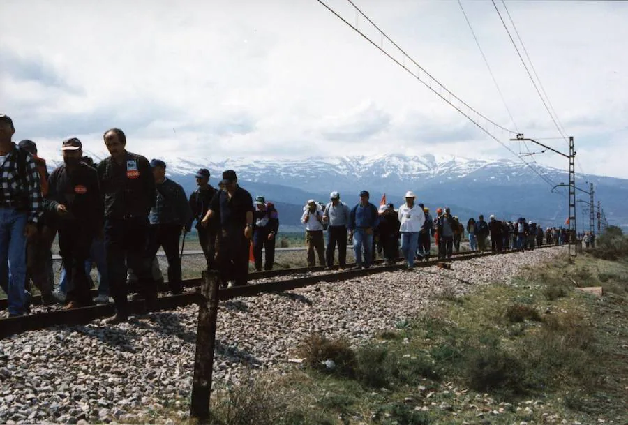 1998. La marcha de los mineros de Alquife. 