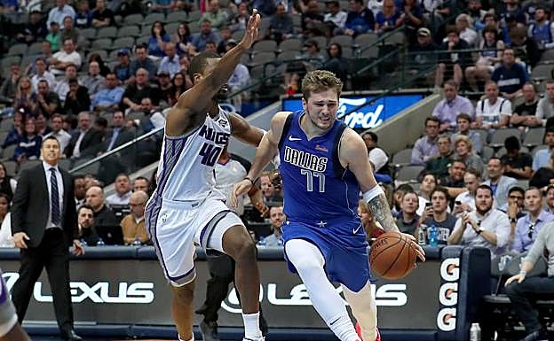 Luka Doncic, durante el partido ante los Kings. 