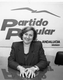 Imagen secundaria 2 - Fernández-Capel, en algunas imágenes de archivo en la sede del PP.