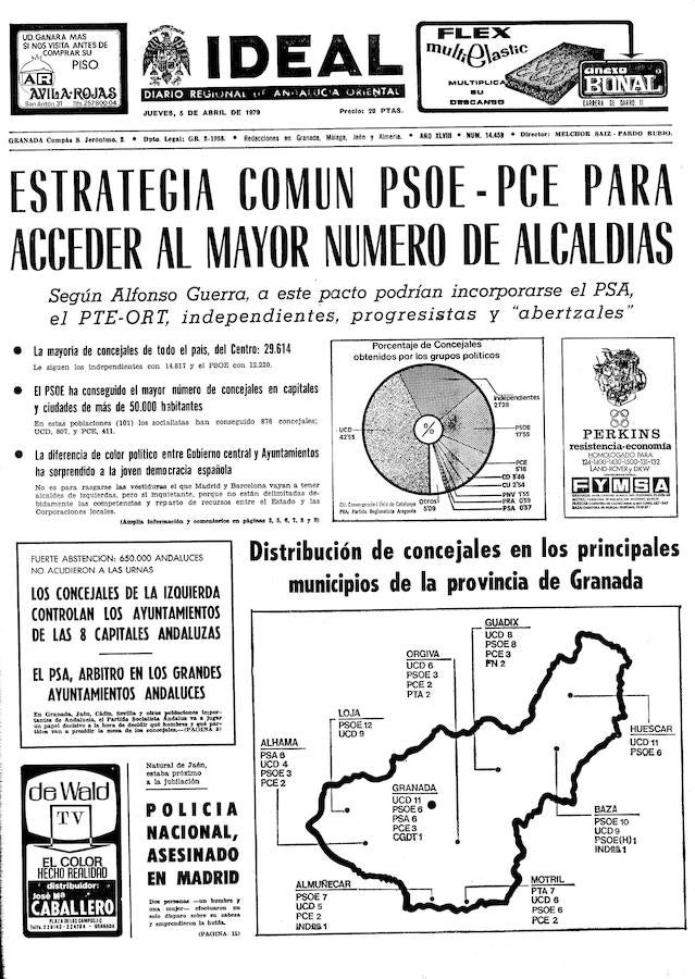 Tal día como hoy de hace cuatro décadas los españoles votaban sus primeros Ayuntamientos tras la Dictadura. Sus protagonistas lo recuerdan con pasión y vértigo. 