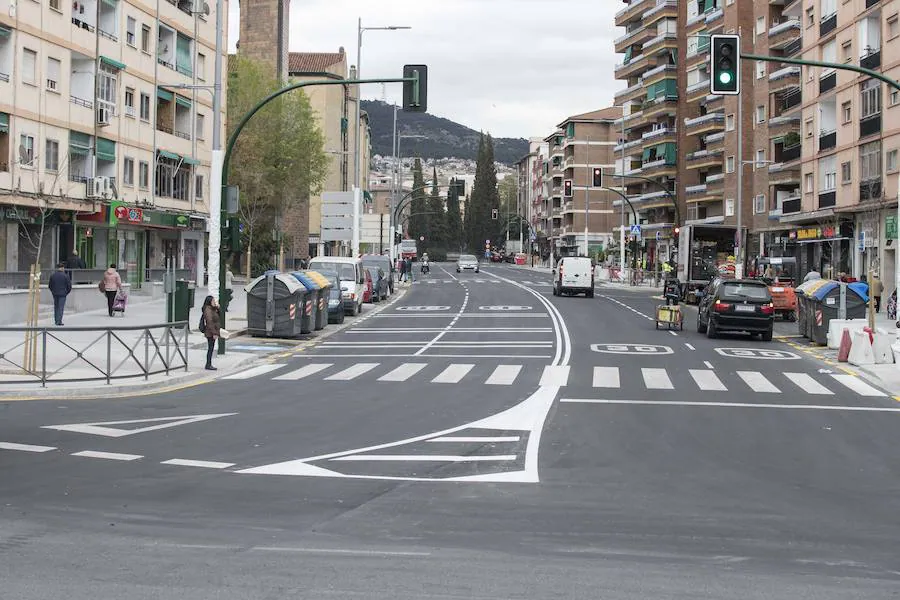 El tramo desde el puente de Zarabanda hasta la rotanda de la Circulación de la Encina luce tal y como prometió el Consistorio hace seis meses