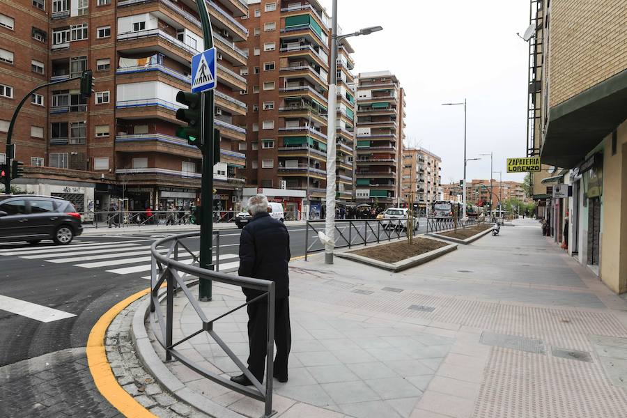 El tramo desde el puente de Zarabanda hasta la rotanda de la Circulación de la Encina luce tal y como prometió el Consistorio hace seis meses