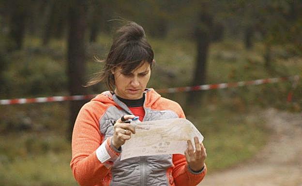 Una de las participantes en la prueba de Padul.