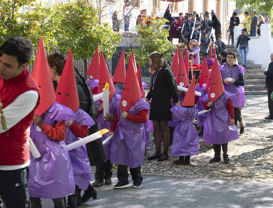 La cita cofrade infantil de este barrio fue muy participativa