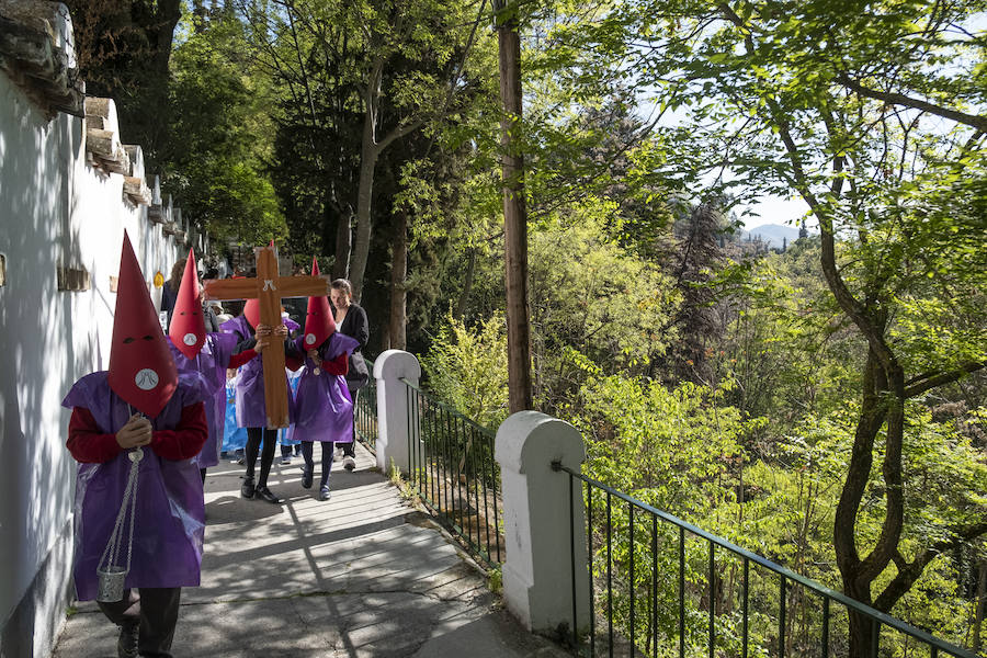 La cita cofrade infantil de este barrio fue muy participativa