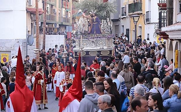 El Señor de la Humildad en el Huerto de los Olivos cautivó con su recogimiento. 