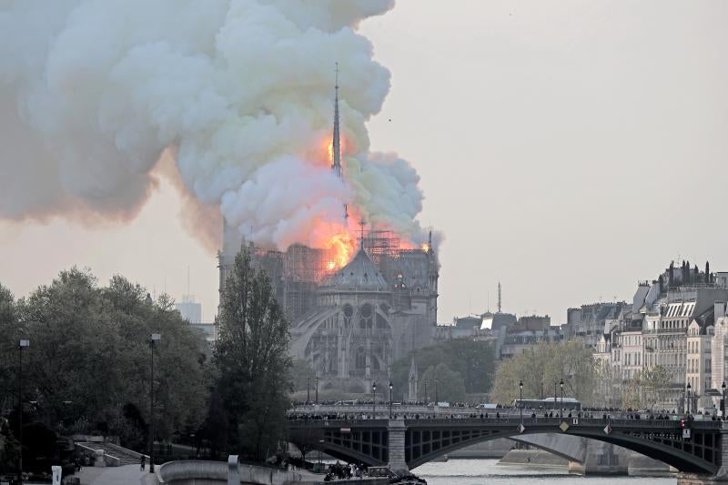 Fotos: El incendio de la catedral de Notre Dame, en imágenes