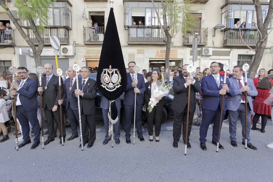Gran sabor cofrade en el callejeo por las estrechas calles de su barrio, y lucido recorrido por las calles de San Ildefonso y carrera oficial