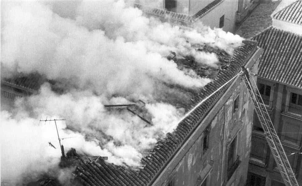 Incendo que destruyó la Curia en 1983