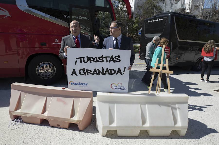 Trinitario Betoret, a la derecha, junto a Sebastián Pérez, hace un mes, en un acto de la precampaña del PP para las elecciones municipales