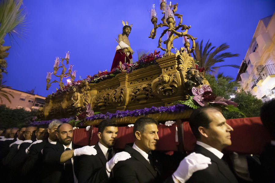 Se trata de una cofradía que se fundó en el 91, que recorre la parte baja del pueblo y que cuenta con un gran número de mantillas