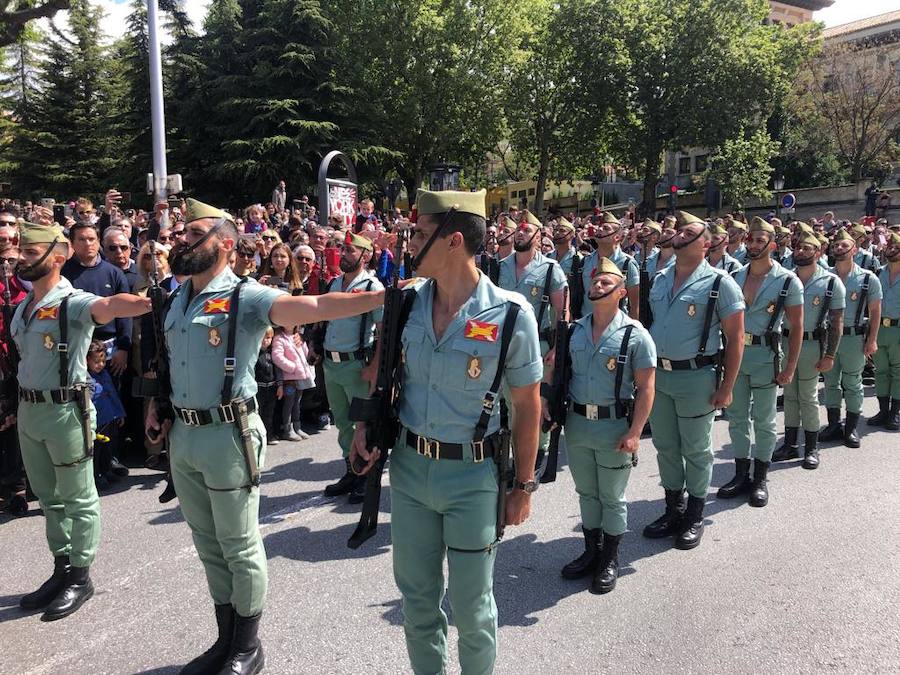 Los legionarios estarán esta tarde tras la cruz de guía de la cofradía de los Ferroviarios