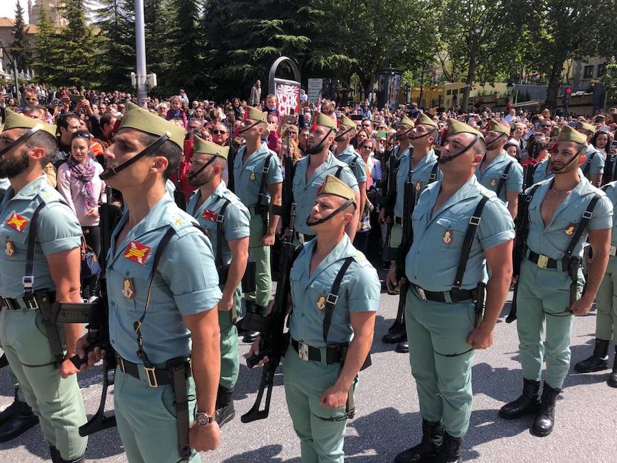 Los legionarios estarán esta tarde tras la cruz de guía de la cofradía de los Ferroviarios