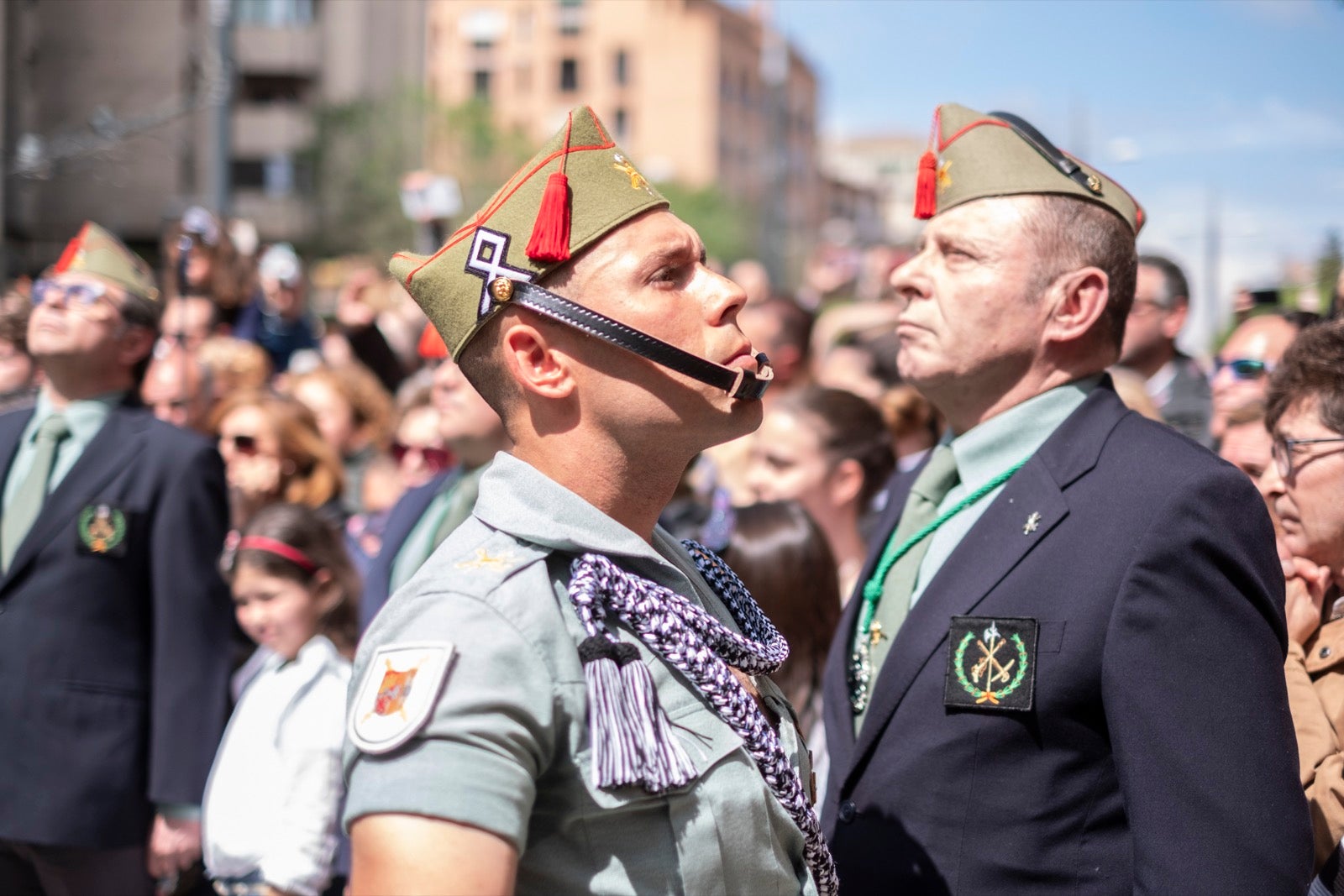 Los legionarios estarán esta tarde tras la cruz de guía de la cofradía de los Ferroviarios