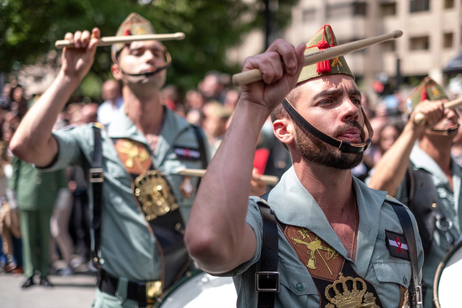 Los legionarios estarán esta tarde tras la cruz de guía de la cofradía de los Ferroviarios