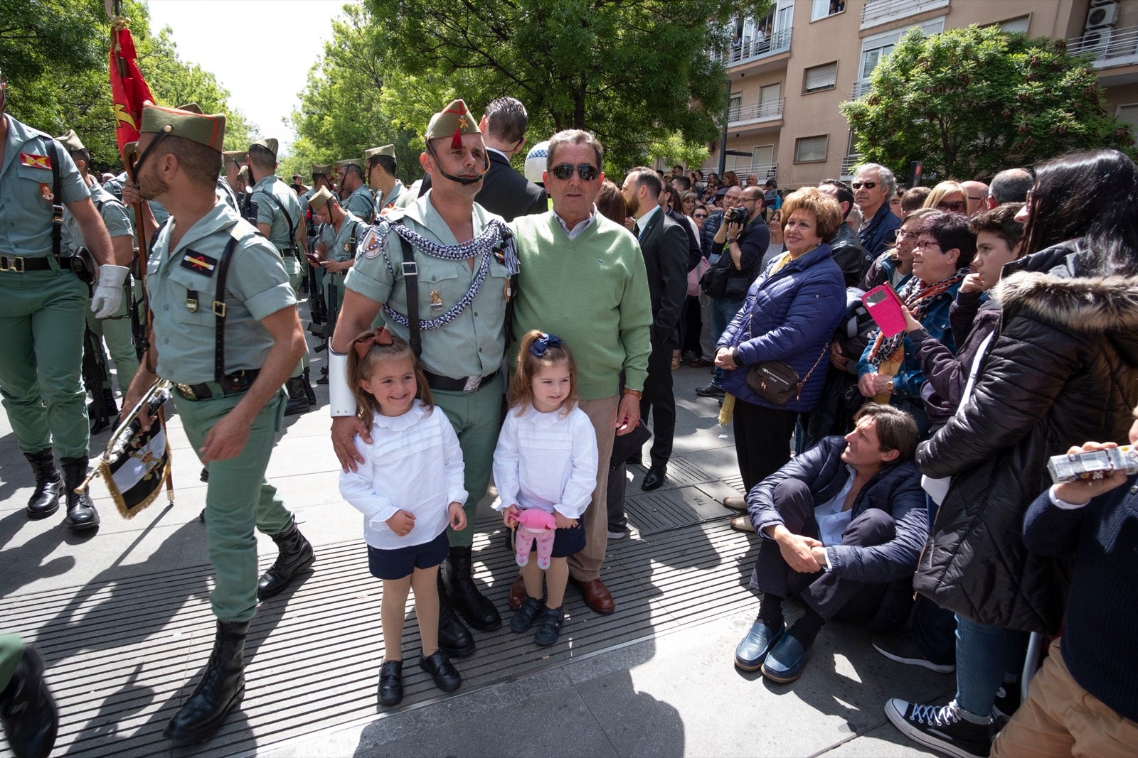Los legionarios estarán esta tarde tras la cruz de guía de la cofradía de los Ferroviarios