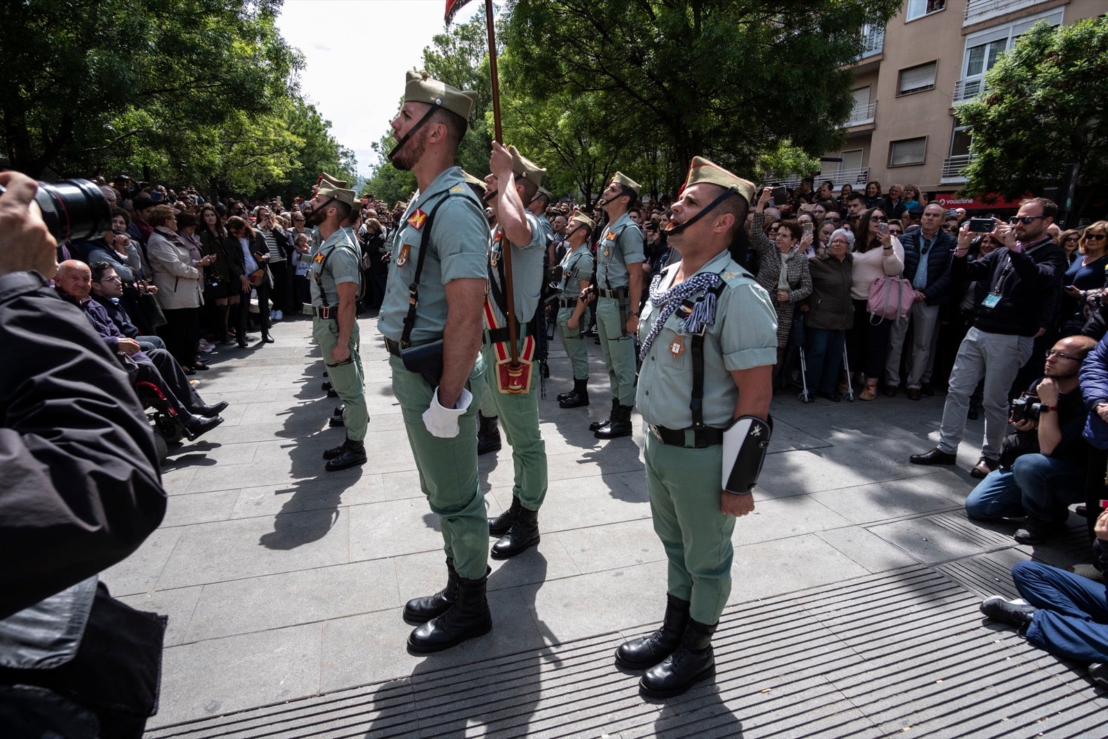 Los legionarios estarán esta tarde tras la cruz de guía de la cofradía de los Ferroviarios