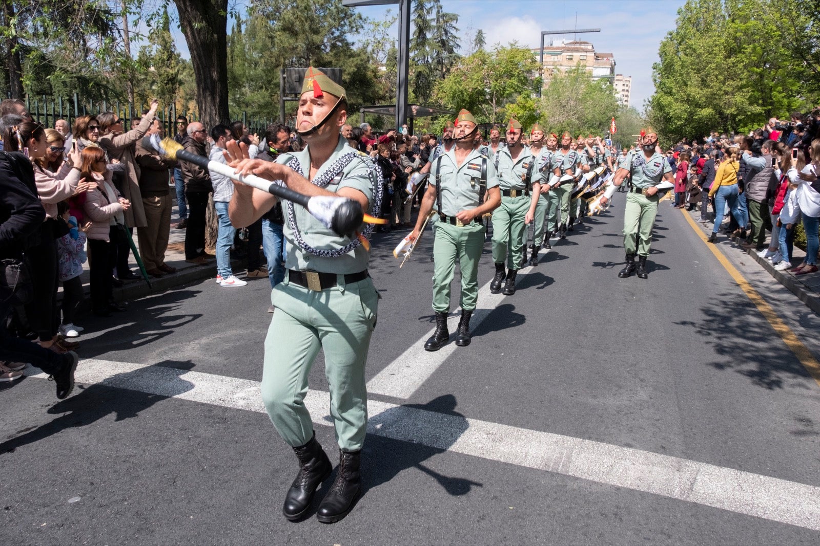 Los legionarios estarán esta tarde tras la cruz de guía de la cofradía de los Ferroviarios