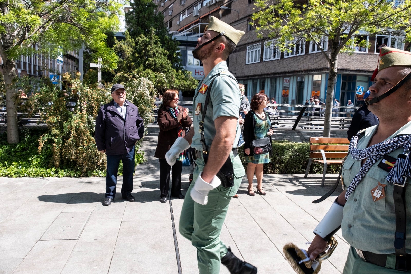 Los legionarios estarán esta tarde tras la cruz de guía de la cofradía de los Ferroviarios