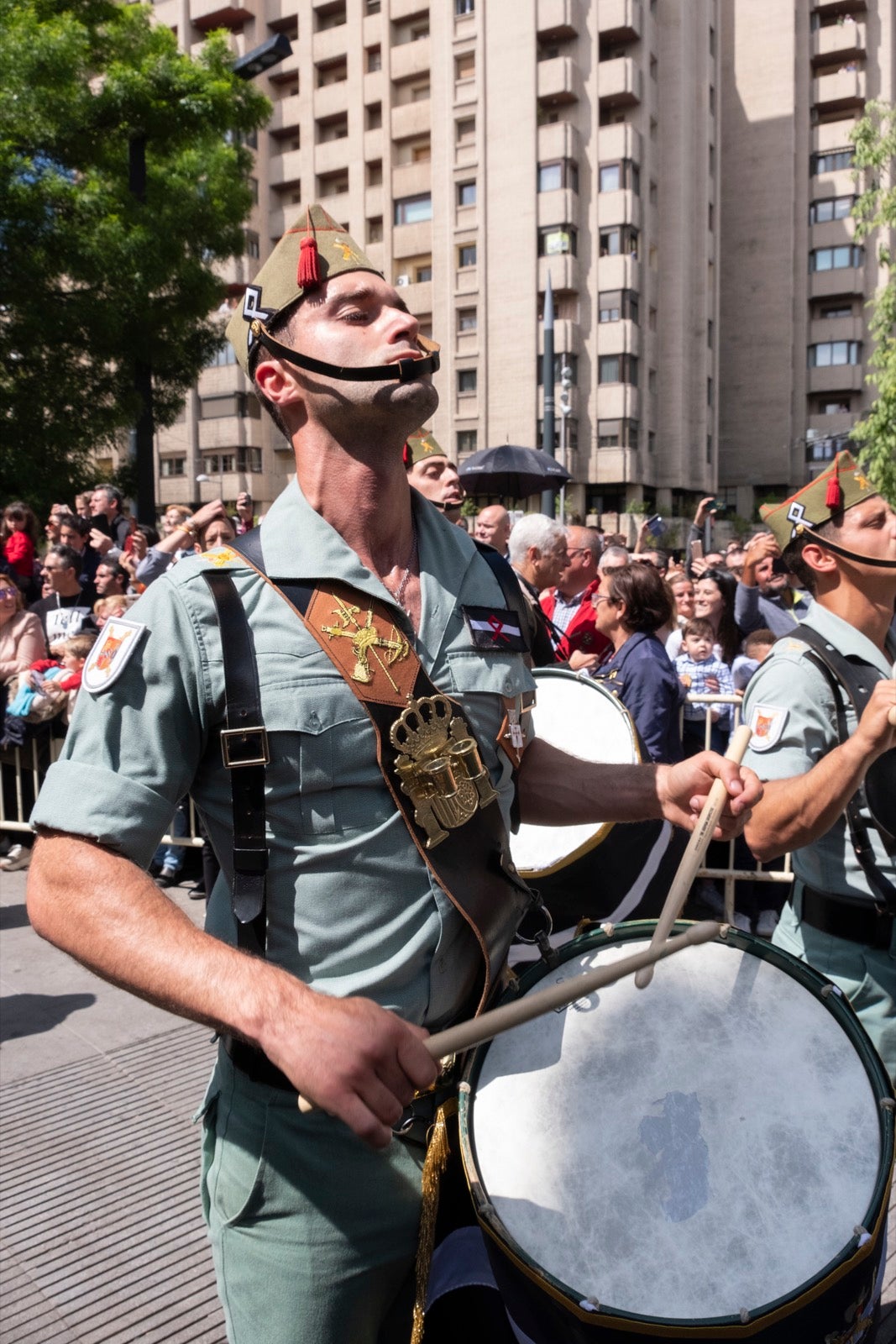 Los legionarios estarán esta tarde tras la cruz de guía de la cofradía de los Ferroviarios