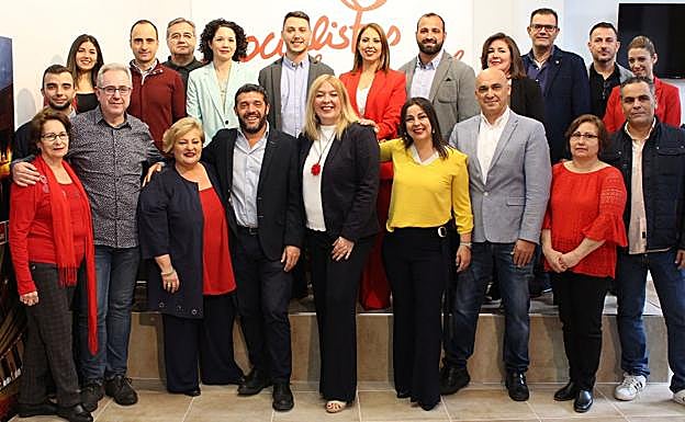 Listas del PSOE de Motril para las municipales con Flor Almón a la cabeza. 