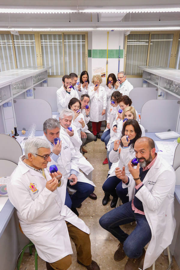 Catadores expertos analizan la calidad de aceites, vinos, frutas y hortalizas, ginebras, pan...  Puedes leer el reportaje completo aquí