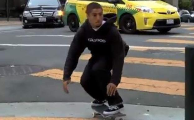 Pablo Ramírez, skater de la GX1000 de San Francisco.