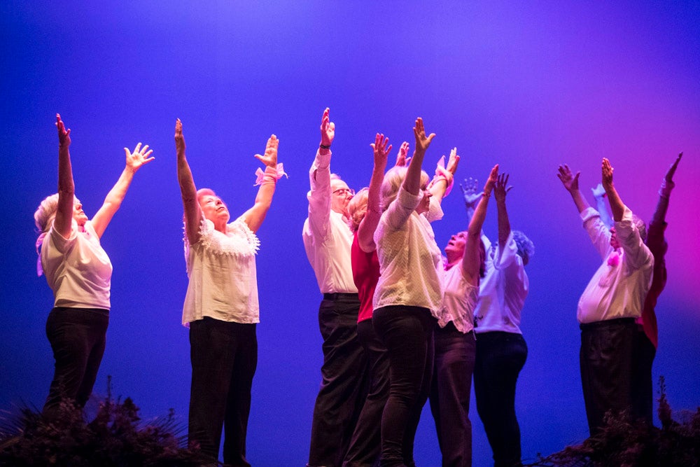 Con el silencio de la sala, en la pantalla se pudieron ver las imágenes de las modelos mostrando sus pechos o, mejor dicho, la falta de ellos en muchos casos. Son mujeres que han padecido cáncer de mama y que querían mostrarse así, al natural. Modelos veteranas, como Nani Aguilar, Antonia Rueda, Cristina Alonso, Conchi Ruiz, Elena Velayos, Lourdes Cabrera, Merce Garzón que se incorporaba este año; junto a la presidenta de AMAMA, Encarna Guerrero. Hubo un recuerdo para Mari Carmen Jiménez, que falleció recientemente.
