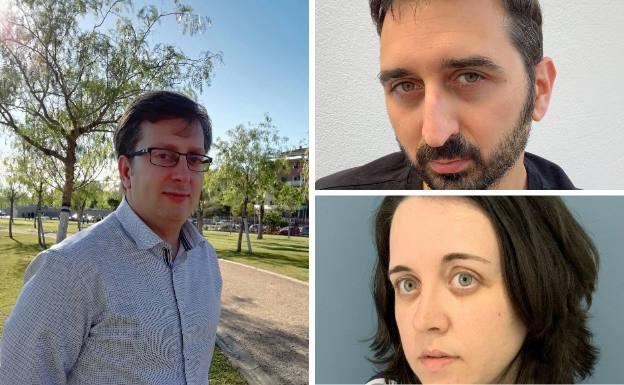 Carlos Díaz, Ernesto Lovera y Ester Salguero, autores del cómic