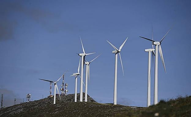 Parque eólico Monte Oiz (Vizcaya). 