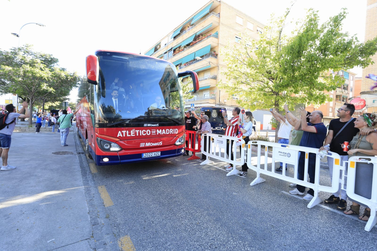 Este es el ambiente previo al encuentro entre el Atlético de Madrid y la Real Sociedad